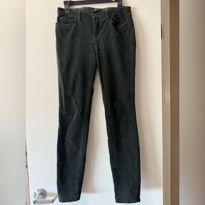 J Brand dark Green Corduroy Pants